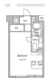 東京メトロ副都心線 西早稲田駅 徒歩4分の賃貸マンション 3階ワンルームの間取り