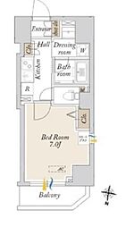 La　Douceur中落合 8階1Kの間取り