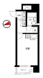東京メトロ副都心線 西早稲田駅 徒歩3分の賃貸マンション 3階1Kの間取り