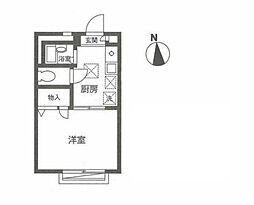 東京メトロ副都心線 東新宿駅 徒歩2分の賃貸アパート 2階1Kの間取り