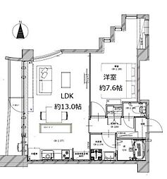 東京メトロ副都心線 西早稲田駅 徒歩7分の賃貸マンション 2階1LDKの間取り