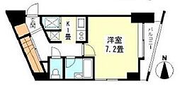 アイ・ブライト 1Kの間取図画像