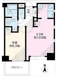 日神デュオステージ新宿中落合 1LDKの間取図画像
