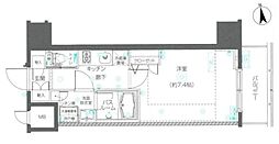 ZOOM東新宿 1Kの間取図画像