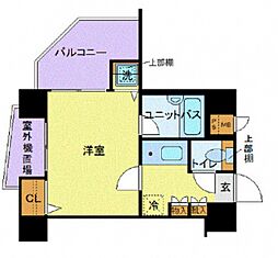 フェニックス北新宿エルミタージュ 1Kの間取図画像