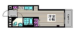 下落合ヒルズ ワンルームの間取図画像