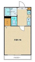 JR中央線 阿佐ケ谷駅 徒歩6分の賃貸アパート 2階1Kの間取り