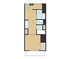 ニュー荻窪フラワーホーム 6階1Kの間取り