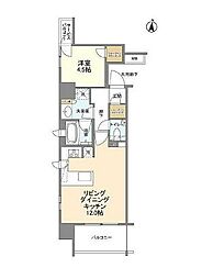 JR総武線 阿佐ケ谷駅 徒歩2分の賃貸マンション 5階1LDKの間取り