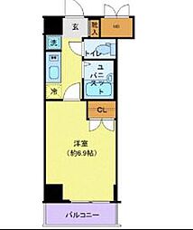 JR中央線 阿佐ケ谷駅 徒歩15分の賃貸マンション 4階1Kの間取り