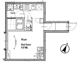 西武新宿線 上井草駅 徒歩7分の賃貸アパート 1階ワンルームの間取り
