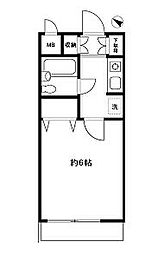 東京メトロ丸ノ内線 荻窪駅 徒歩10分の賃貸マンション 4階1Kの間取り