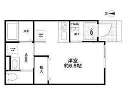 JR総武線 大久保駅 徒歩9分の賃貸アパート 1階1Kの間取り
