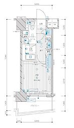 京王線 八幡山駅 徒歩10分の賃貸マンション 3階1Kの間取り