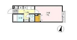 東京メトロ丸ノ内線 東高円寺駅 徒歩6分の賃貸アパート 1階1Kの間取り