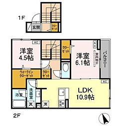 間取図画像 2LDK