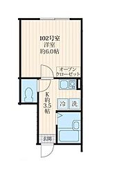 マウ東高円寺 1Kの間取図画像