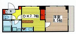 グリーンヒルズ 1DKの間取図画像