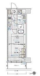 ブライズ中野哲学堂 2Kの間取図画像