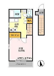 グリーングローヴ久我山 1Kの間取図画像