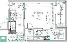 ラフィスタ元町II 5階1Kの間取り