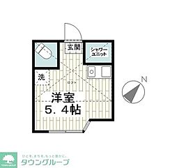 ユナイト星川メリルボーン ワンルームの間取図画像
