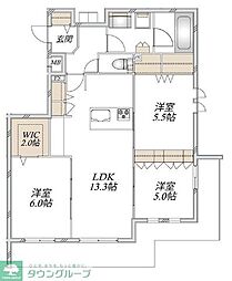 Grand Chateau 二ツ橋 3LDKの間取図画像