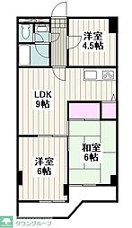 マック綱島コート 3LDKの間取図画像