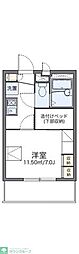 レオパレスコンフォール鶴見 1Kの間取図画像