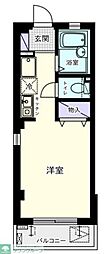 トラスティさがみ 1Kの間取図画像