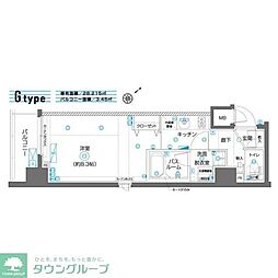 ZOOMYOKOHAMAEAST 1Kの間取図画像