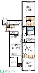 I・S・O NAKAYAMA 3LDKの間取図画像