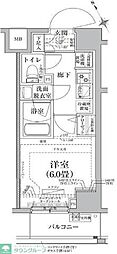 アイル横浜ノースツインズ2 1Kの間取図画像