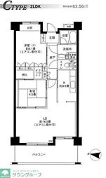 リバーサイド長島 2LDKの間取図画像