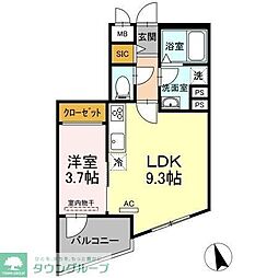 KADOYA 1LDKの間取図画像