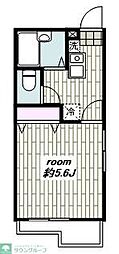 ピュアハイム 1Kの間取図画像