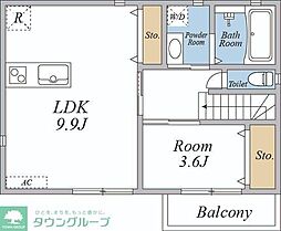 Komichi新川崎 1LDKの間取図画像