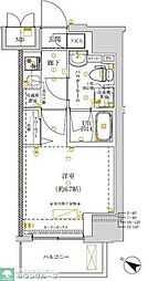 クラリッサ新川崎 1Kの間取図画像