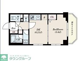 エムエー大口マンション 1DKの間取図画像