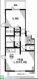 メゾン・ド・アンシャンテ 1LDKの間取図画像