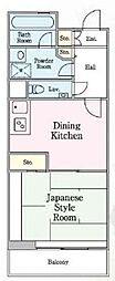 KDXレジデンス日吉 1DKの間取図画像