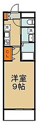 スリーフォレスト 1Kの間取図画像