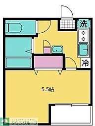 カーサ・アルモ 1Kの間取図画像