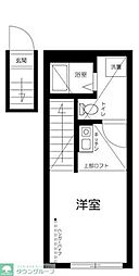 ミューシグ富士見台 1Kの間取図画像