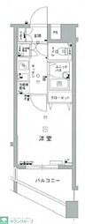 スカイコート後楽園壱番館 1Kの間取図画像