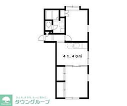 東京メトロ丸ノ内線 茗荷谷駅 徒歩7分の賃貸アパート 1階2DKの間取り