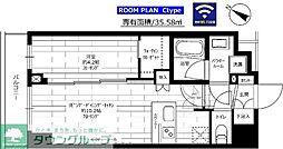 ステージグランデときわ台アジールコート 2階1LDKの間取り