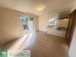 東武東上線 大山駅 徒歩6分の賃貸アパート 1階1SLDKのリビング/ダイニング