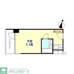 アネックス茗荷谷 9階ワンルームの間取り