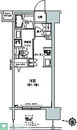 都営三田線 板橋本町駅 徒歩2分の賃貸マンション 10階1Kの間取り